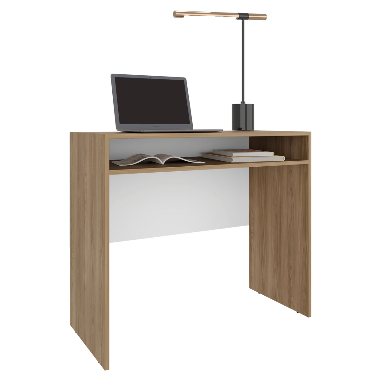 Escritorio Stella Fresno 89.2x77cm sin Cajones - ESCRITORIOS | Bylmo