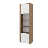 Estantería Tanalea Kronos y Fresno 56x185cm Rectangular con Cinco Compartimientos y Cuatro Entrepaños - BIBLIOTECAS Y ESTANTERIAS | Bylmo