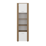 Estantería Tanalea Kronos y Fresno 56x185cm Rectangular con Cinco Compartimientos y Cuatro Entrepaños - BIBLIOTECAS Y ESTANTERIAS | Bylmo