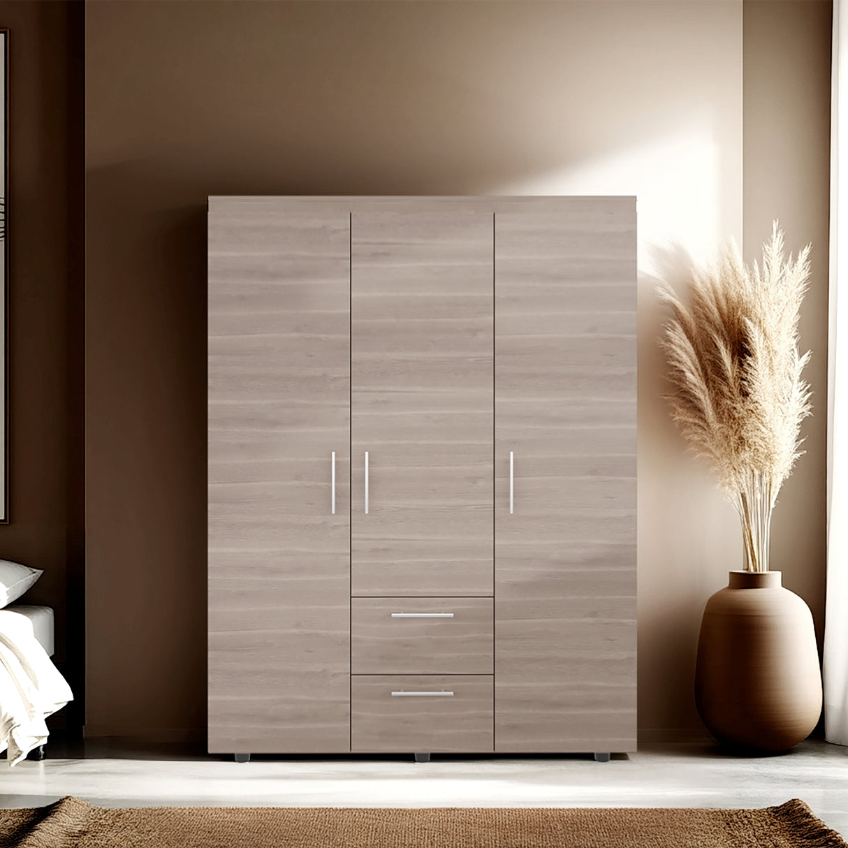 Closet Baru Lite Bardolino 135x180cm con Cinco Compartimientos y con Tres Puertas - CLOSETS | Bylmo