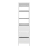 Closet Eco Kronos 55.8x213.4cm con Dos Compartimientos y con Tres Cajones sin Puertas - CLOSETS | Bylmo