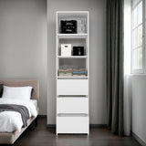 Closet Eco Kronos 55.8x213.4cm con Dos Compartimientos y con Tres Cajones sin Puertas - CLOSETS | Bylmo