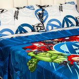 Juego de Sábanas Infantil Core Disney Azul Oscuro y Blanco para Cama Sencilla 100 X 190 Cm de Avengers - SABANAS | Bylmo