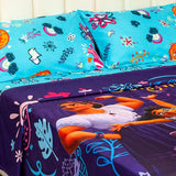 Juego de Sábanas Infantil Core Disney Azul Oscuro y Azul Claro para Cama Sencilla 100 X 190 Cm de Encanto - SABANAS | Bylmo
