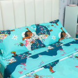 Juego de Sábanas Infantil Disney Plus Azul Claro y Azul Oscuro para Cama Doble 140 X 190 Cm 180 Hilos de Mirabel - SABANAS | Bylmo