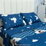 Juego de Sábanas Infantil Disney Plus Azul Oscuro y Azul para Cama Doble 140 X 190 Cm 180 Hilos de Mickey - SABANAS | Bylmo