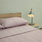 Juego de Sábanas Equilibrio Vino Suave para Cama Doble 140 X 190 Cm Fondo Entero - SABANAS | Bylmo