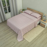 Juego de Sábanas Equilibrio Vino Suave para Cama Queen 160 X 190 Cm Fondo Entero - SABANAS | Bylmo