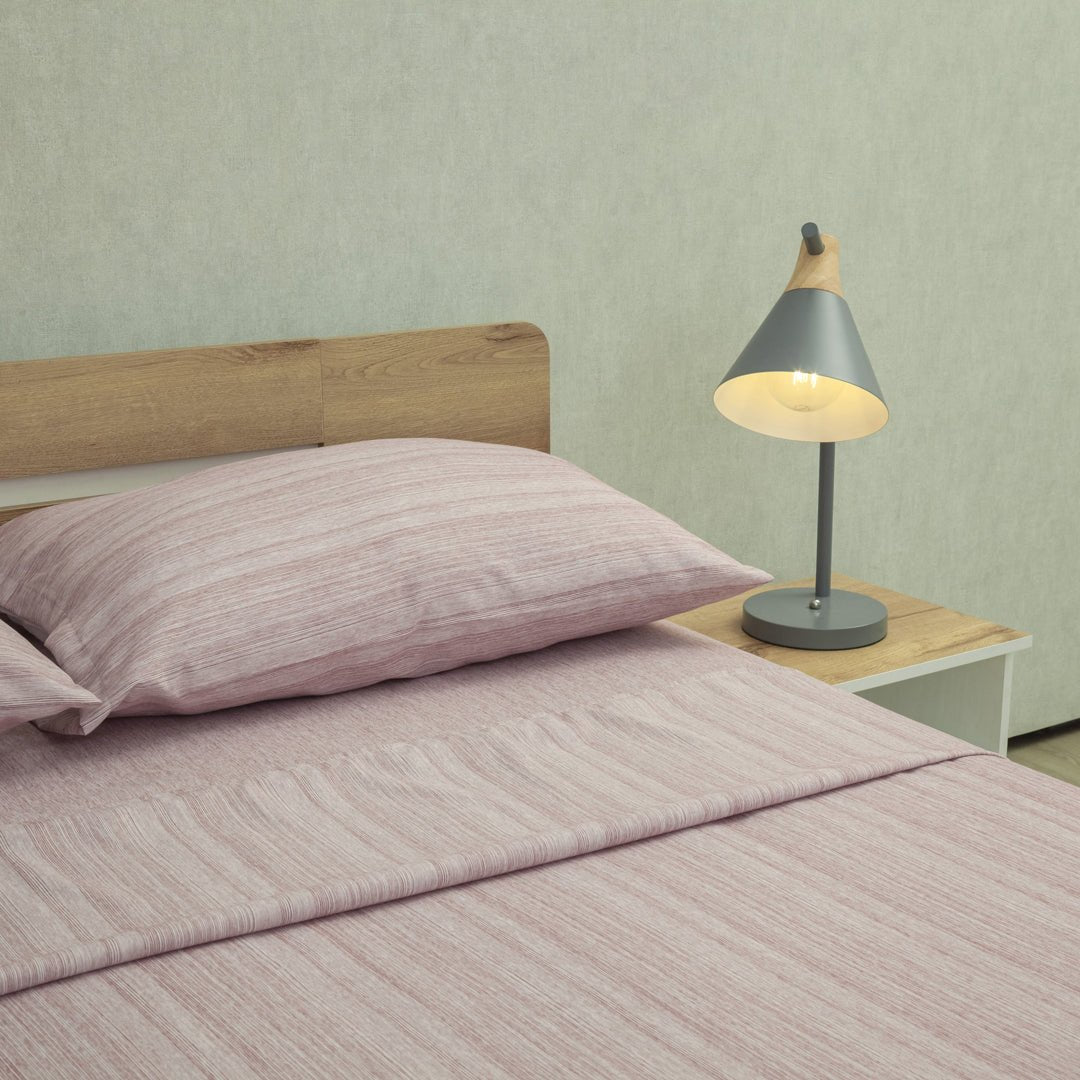 Juego de Sábanas Equilibrio Vino Suave para Cama King 200 X 200 Cm Fondo Entero - SABANAS | Bylmo