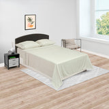 Juego de Sábanas Básicos Verde grisáceo para Cama King 200 X 200 Cm Fondo Entero - SABANAS | Bylmo