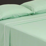 Juego de Sábanas Básicos Verde Pistacho para Cama Doble 140 X 190 Cm Fondo Entero - SABANAS | Bylmo