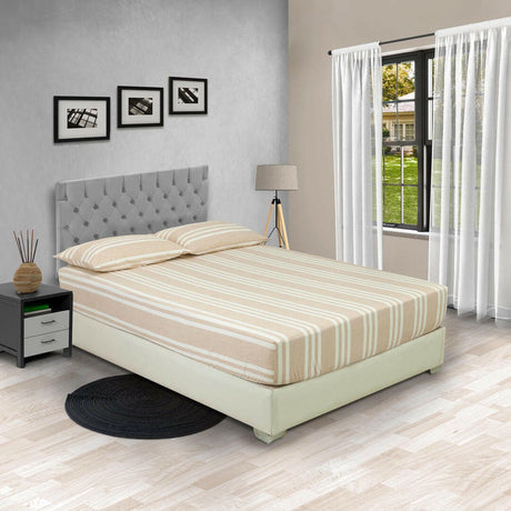 Sábana Ajustable Equilibrio Curuba para Cama Doble 140 X 190 Cm de Lineas - SABANAS | Bylmo