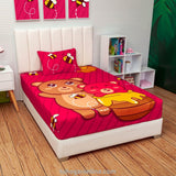 Sábana Infantil Zoo Fucsia para Cama Semidoble 120 X 190 Cm de Osos - SABANAS | Bylmo