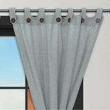 Cortina Lino Ancestral Gris Neutral 220x270cm Fondo Entero - CORTINAS TRADICIONALES | Bylmo