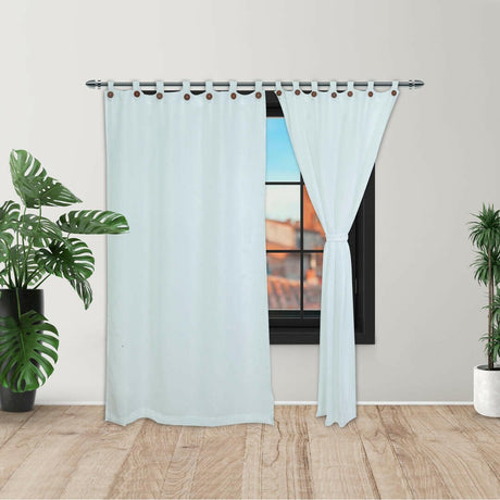 Cortina Ramia Ancestral Blanco 220x270cm Fondo Entero - CORTINAS TRADICIONALES | Bylmo