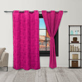 Cortina Yacar Fucsia 220x270cm de Figuras - CORTINAS TRADICIONALES | Bylmo