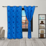 Cortina Yacar Azul 220x270cm de Figuras - CORTINAS TRADICIONALES | Bylmo