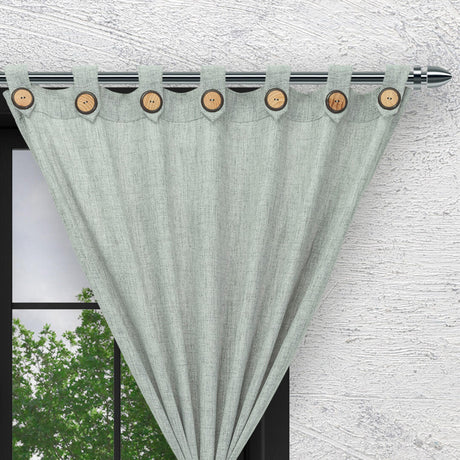 Cortina Arpillera Ancestral Gris 220x270cm de Figuras - CORTINAS TRADICIONALES | Bylmo