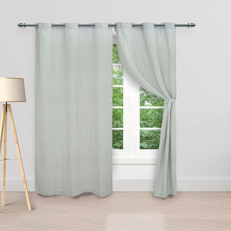 Cortina Yute Gris 220x270cm de Figuras - CORTINAS TRADICIONALES | Bylmo