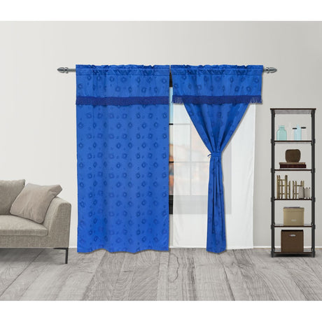 Cortina Fleco Azul 220x270cm de Figuras - CORTINAS TRADICIONALES | Bylmo