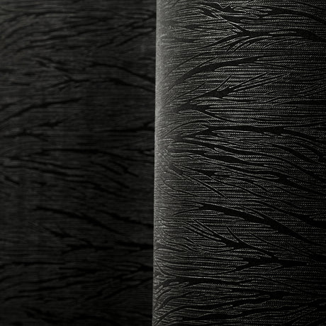 Cortina Blackout Baltica Negro 260x220cm Fondo Entero - BLACKOUTS | Bylmo