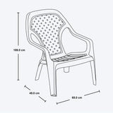 Combo Mesa de Centro Exterior Rimax Wengue 67.6x42.5cm Rectangular con Dos Sillas Playeras - MESAS DE EXTERIOR | Bylmo