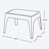 Combo Playero Rimax Wengue 69x46.7cm con Dos Camas Asoleadoras Dos Sillas Playeras y Una Mesa de Centro - SILLAS DE EXTERIOR | Bylmo