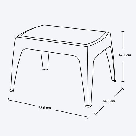 Combo Playero Rimax Wengue 69x46.7cm con Dos Camas Asoleadoras Dos Sillas Playeras y Una Mesa de Centro - SILLAS DE EXTERIOR | Bylmo