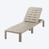 Combo Piscina Rimax Taupe 57.5x29cm con Dos Camas Asoleadoras Dos Sillas Playeras y Una Mesa de Centro Recatangular - SILLAS DE EXTERIOR | Bylmo