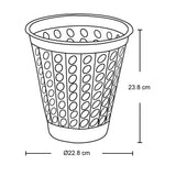 Papelera Calada Rimax Blanco 22.8x23.8cm de 5 Litros