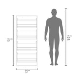 Zapatero Inola Wengue 63x175cm Vertical de Cuatro Niveles con Cuatro Puertas - ZAPATEROS | Bylmo