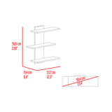 Repisa para Baños Flotante Borboleta Fresno Europeo 57.2x59.9cm con Tres Entrepaños - OTROS MUEBLES PARA BANHO | Bylmo