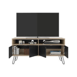 Rack de TV Vassel Cartagena y Wengue 123.5x60.6cm Para TV Hasta 55" Pulgadaas con Cuatro Compartimientos y con Ranura para Cables - MUEBLES DE TV | Bylmo