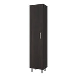 Mueble para Almacenamiento Vintro Nogal 40x180cm con Una Puerta y con Patas - MUEBLES DE ASEO Y ROPAS | Bylmo