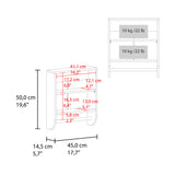 Gabinete de Baño Avellana 45x50cm Rectangular con Dos Puertas con Un Entrepaño - GABINETES DE BANHO | Bylmo