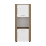 Estantería Tonalea Fresno 56x134.5cm Rectangular con Tres Compartimientos y Dos Entrepaños - BIBLIOTECAS Y ESTANTERIAS | Bylmo