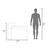 Escritorio Britt Fresno Europeo y Blanco 110x90cm sin Cajones - ESCRITORIOS | Bylmo