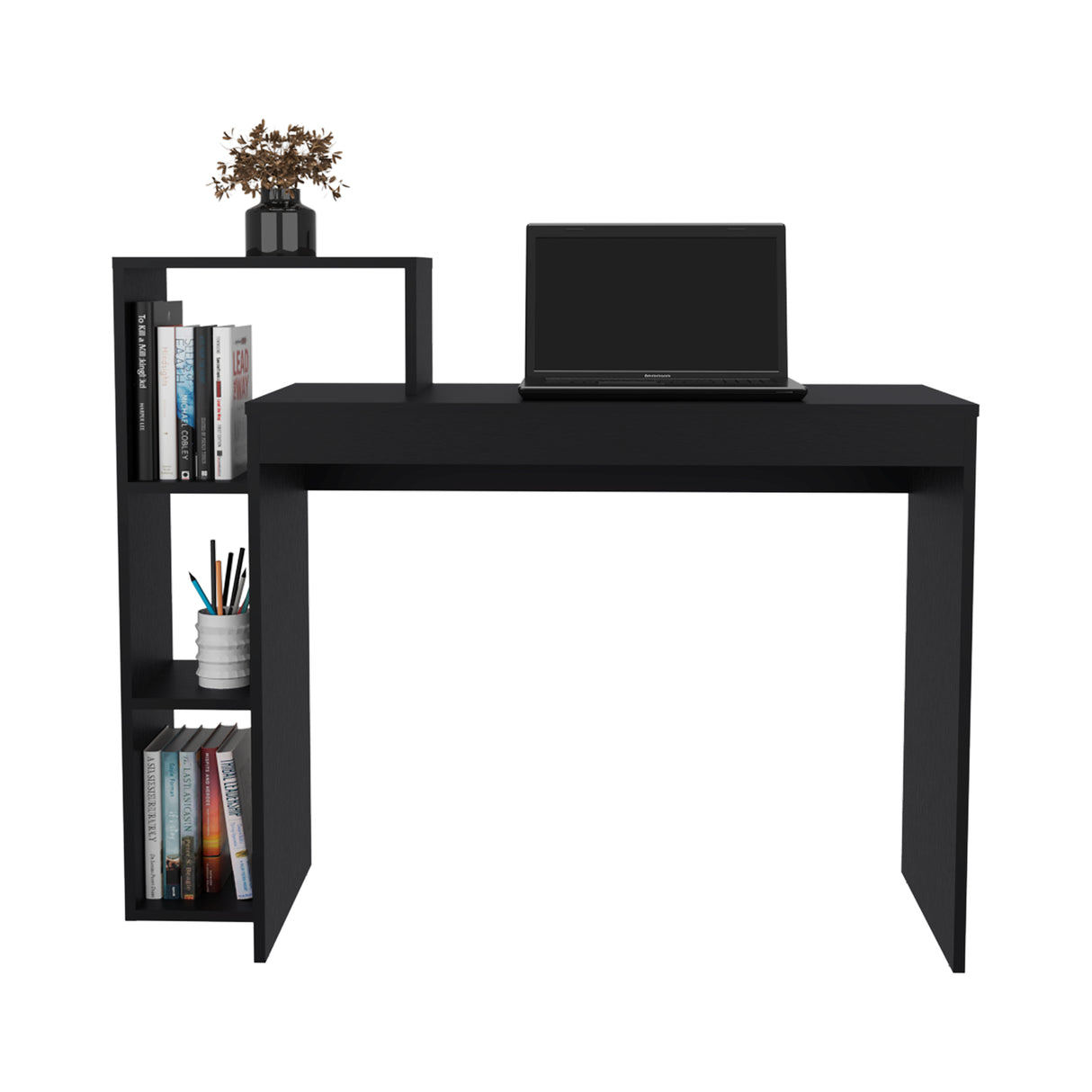 Escritorio Britt Wengue 110x90cm sin Cajones - ESCRITORIOS | Bylmo