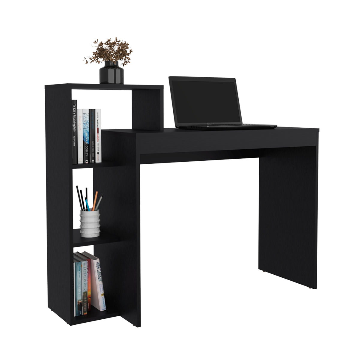 Escritorio Britt Wengue 110x90cm sin Cajones - ESCRITORIOS | Bylmo