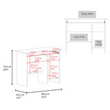 Escritorio Hartland Blanco 90x73.6cm sin Cajones - ESCRITORIOS | Bylmo
