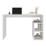 Escritorio Solid Blanco 120x75.6cm sin Cajones y con Organizador de Libros - ESCRITORIOS | Bylmo