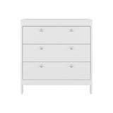 Cajonera Newcastle Blanco Marquez 80x84cm de Tres Hileras con Tres Cajones - CAJONERAS Y COMODAS | Bylmo