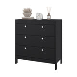 Cajonera Newcastle Wengue 80x84cm de Tres Hileras con Tres Cajones - CAJONERAS Y COMODAS | Bylmo