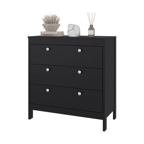 Cajonera Newcastle Wengue 80x84cm de Tres Hileras con Tres Cajones - CAJONERAS Y COMODAS | Bylmo