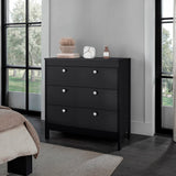 Cajonera Newcastle Wengue 80x84cm de Tres Hileras con Tres Cajones - CAJONERAS Y COMODAS | Bylmo