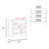 Cajonera Newcastle Wengue 80x84cm de Tres Hileras con Tres Cajones - CAJONERAS Y COMODAS | Bylmo