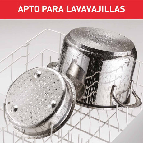 Olla a Presión Tefal Clipso Plateado 37x23cm de 6 Litros con Tapa - OLLAS Y SARTENES | Bylmo