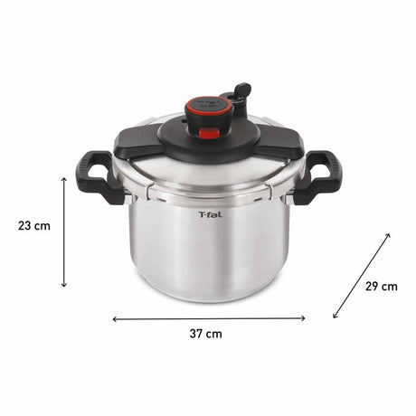 Olla a Presión Tefal Clipso Plateado 37x23cm de 6 Litros con Tapa - OLLAS Y SARTENES | Bylmo
