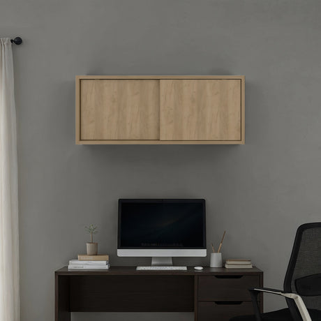 Gabinete de Oficina Office Fresno 81x33cm Rectangular Flotante - BIBLIOTECAS Y ESTANTERIAS | Bylmo