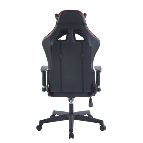 Silla Gamer Nova Negro y Rojo 53x137cm Reclinable con Soporte Lumbar y Apoya Cabezas - SILLAS DE OFICINA | Bylmo